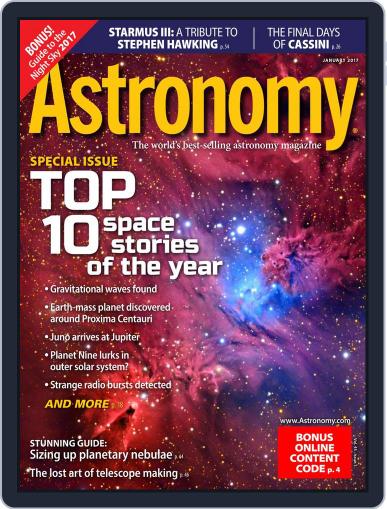 Astronomy January 1st, 2017 Digital Back Issue Cover