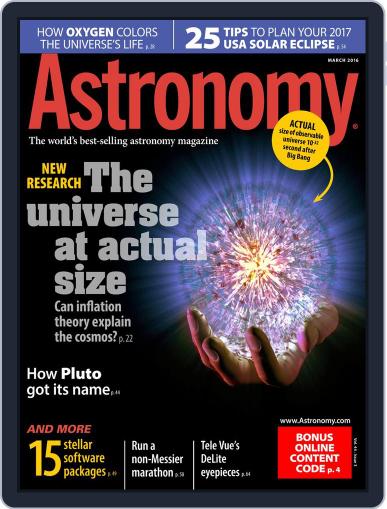 Astronomy March 1st, 2016 Digital Back Issue Cover