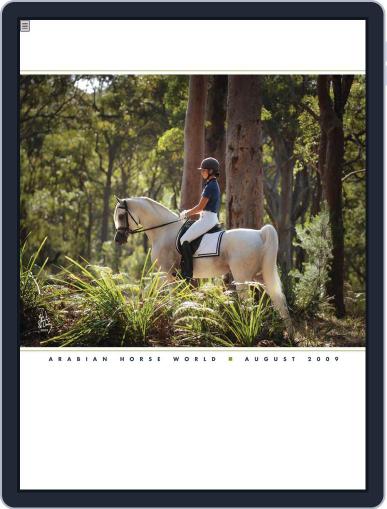 Arabian Horse World August 7th, 2009 Digital Back Issue Cover