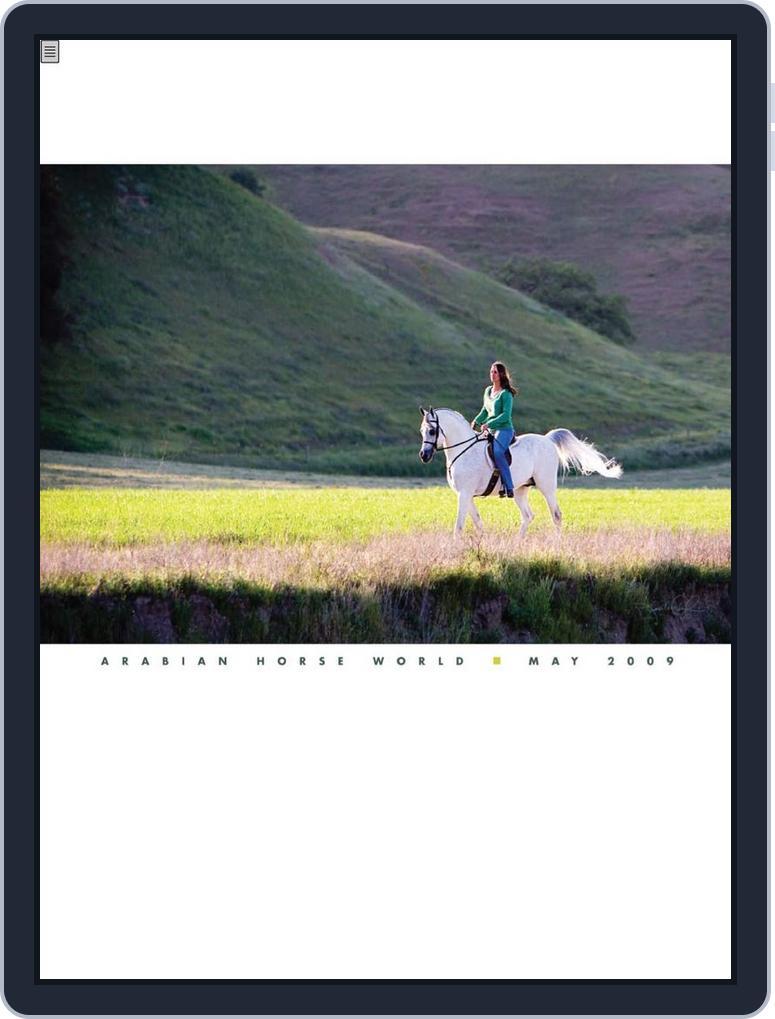 Arabian Horse World May 6th, 2009 Digital Back Issue Cover