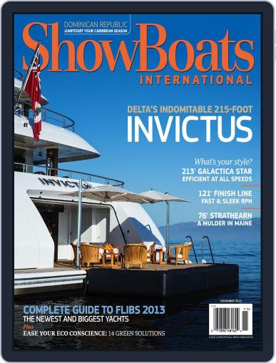 ShowBoats International October 22nd, 2013 Digital Back Issue Cover