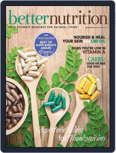 Better Nutrition November 1st, 2019 Digital Back Issue Cover