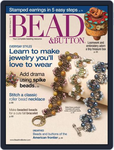 Bead&Button August 25th, 2012 Digital Back Issue Cover