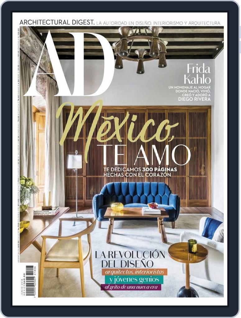 Architectural Digest Mexico (Digital) Subscription                    June 1st, 2018 Issue