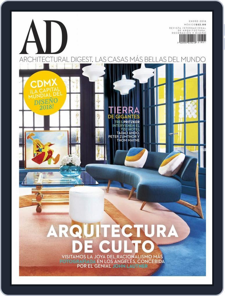 Architectural Digest Mexico (Digital) Subscription                    January 1st, 2018 Issue
