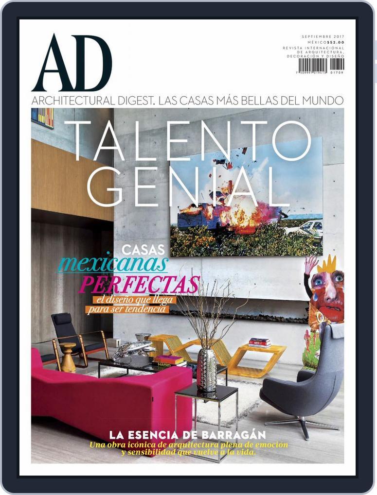Architectural Digest Mexico (Digital) Subscription                    September 1st, 2017 Issue