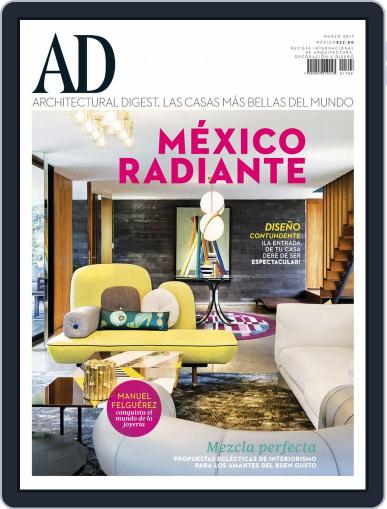 Architectural Digest Mexico March 1st, 2017 Digital Back Issue Cover