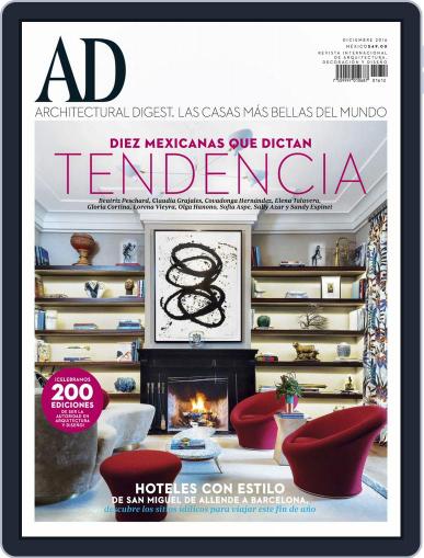 Architectural Digest Mexico December 1st, 2016 Digital Back Issue Cover