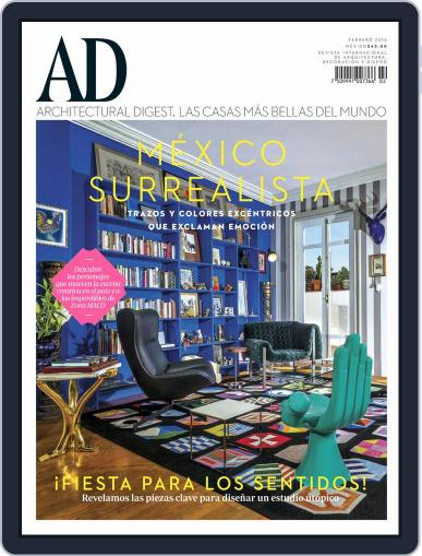 Architectural Digest Mexico February 2nd, 2016 Digital Back Issue Cover