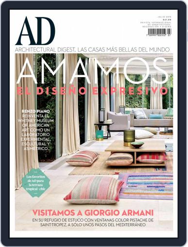 Architectural Digest Mexico July 2nd, 2015 Digital Back Issue Cover