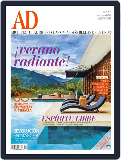 Architectural Digest Mexico July 1st, 2014 Digital Back Issue Cover