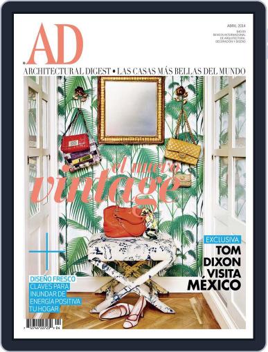 Architectural Digest Mexico April 1st, 2014 Digital Back Issue Cover