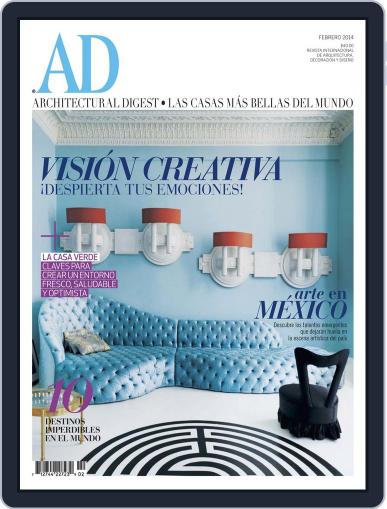 Architectural Digest Mexico February 1st, 2014 Digital Back Issue Cover