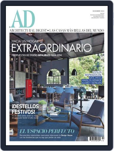 Architectural Digest Mexico December 2nd, 2013 Digital Back Issue Cover