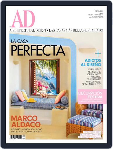Architectural Digest Mexico April 1st, 2013 Digital Back Issue Cover