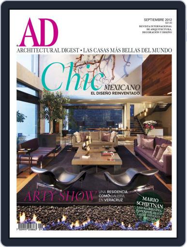 Architectural Digest Mexico August 31st, 2012 Digital Back Issue Cover