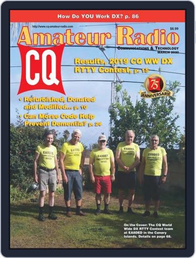 CQ Amateur Radio March 1st, 2020 Digital Back Issue Cover