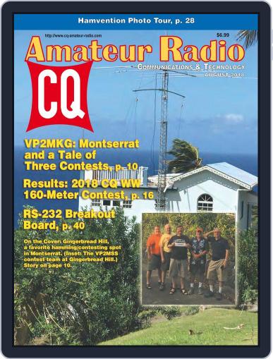 CQ Amateur Radio August 1st, 2018 Digital Back Issue Cover