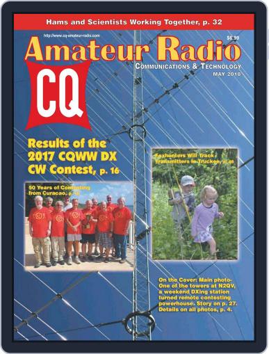 CQ Amateur Radio May 1st, 2018 Digital Back Issue Cover