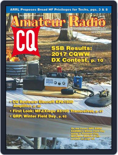 CQ Amateur Radio April 1st, 2018 Digital Back Issue Cover