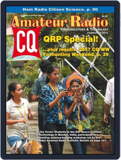 CQ Amateur Radio February 1st, 2018 Digital Back Issue Cover
