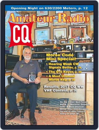 CQ Amateur Radio January 1st, 2018 Digital Back Issue Cover