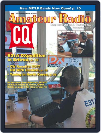 CQ Amateur Radio November 1st, 2017 Digital Back Issue Cover