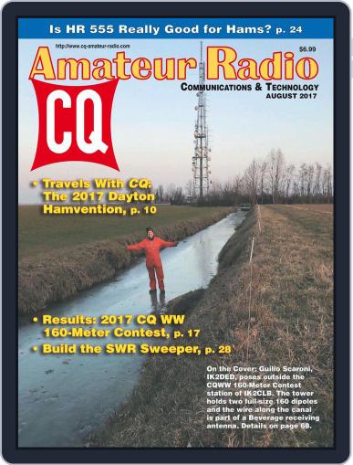 CQ Amateur Radio August 1st, 2017 Digital Back Issue Cover