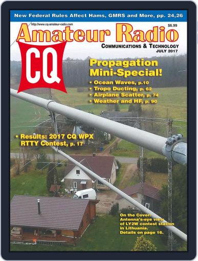 CQ Amateur Radio July 1st, 2017 Digital Back Issue Cover