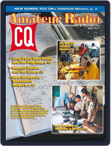 CQ Amateur Radio May 1st, 2017 Digital Back Issue Cover