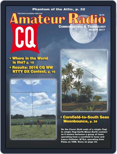 CQ Amateur Radio March 1st, 2017 Digital Back Issue Cover