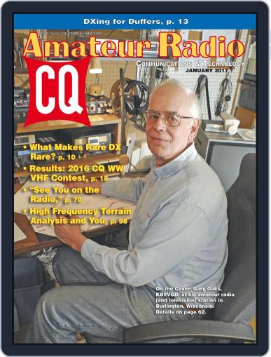 CQ Amateur Radio January 1st, 2017 Digital Back Issue Cover