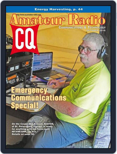 CQ Amateur Radio October 1st, 2016 Digital Back Issue Cover