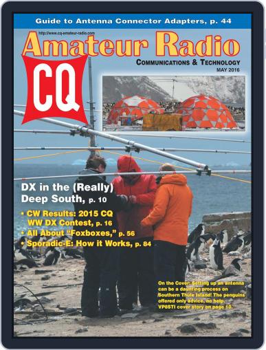 CQ Amateur Radio May 1st, 2016 Digital Back Issue Cover