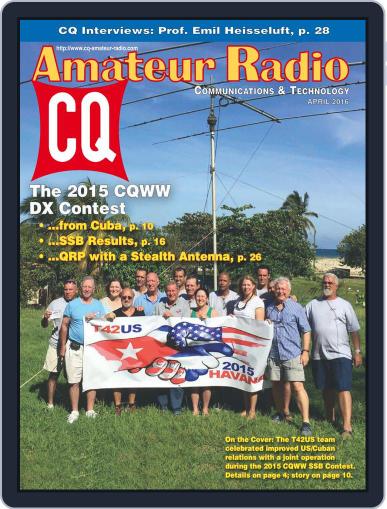 CQ Amateur Radio April 1st, 2016 Digital Back Issue Cover