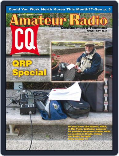 CQ Amateur Radio February 1st, 2016 Digital Back Issue Cover