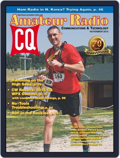 CQ Amateur Radio November 1st, 2015 Digital Back Issue Cover