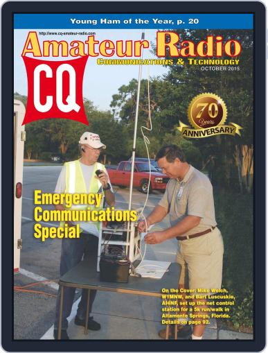 CQ Amateur Radio October 1st, 2015 Digital Back Issue Cover