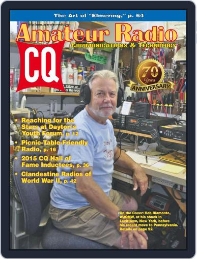 CQ Amateur Radio July 1st, 2015 Digital Back Issue Cover