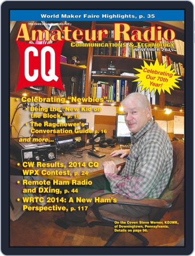 CQ Amateur Radio November 3rd, 2014 Digital Back Issue Cover