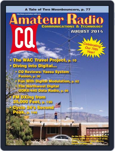 CQ Amateur Radio August 5th, 2014 Digital Back Issue Cover