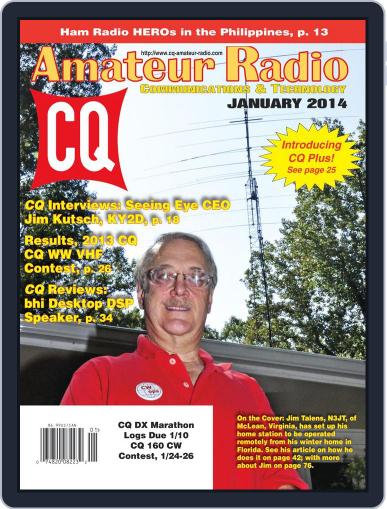 CQ Amateur Radio January 7th, 2014 Digital Back Issue Cover