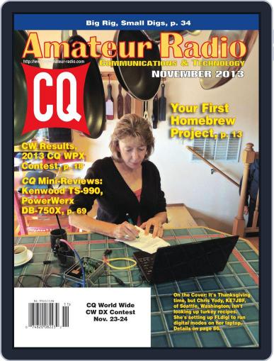 CQ Amateur Radio November 22nd, 2013 Digital Back Issue Cover