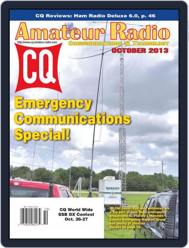 CQ Amateur Radio October 1st, 2013 Digital Back Issue Cover