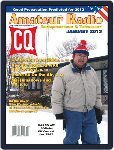 CQ Amateur Radio January 1st, 2013 Digital Back Issue Cover