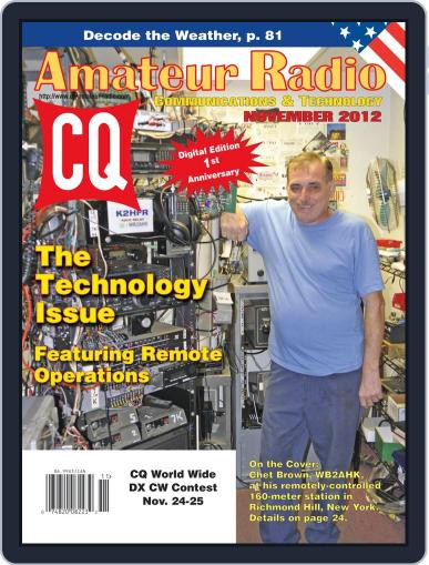 CQ Amateur Radio November 1st, 2012 Digital Back Issue Cover