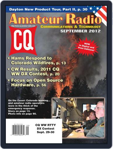 CQ Amateur Radio September 1st, 2012 Digital Back Issue Cover