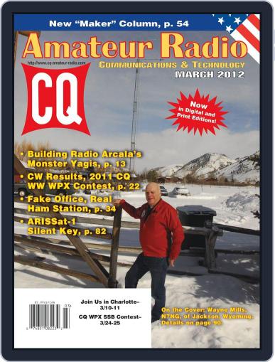 CQ Amateur Radio March 1st, 2012 Digital Back Issue Cover