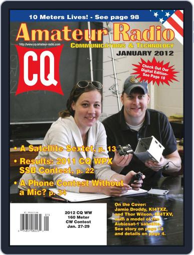 CQ Amateur Radio January 1st, 2012 Digital Back Issue Cover