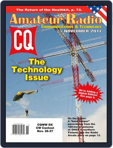 CQ Amateur Radio November 1st, 2011 Digital Back Issue Cover